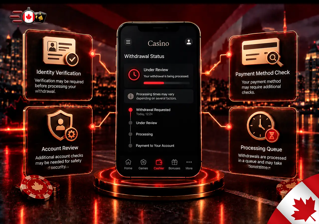 Common reasons for delayed online casino withdrawals